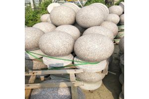 苏州石球、新区石柱、出入口隔离墩石球批发
