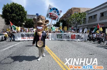 美国加州举行反战游行（4）(图)