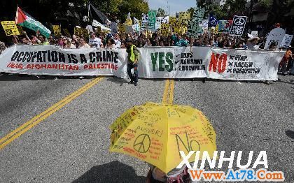 美国加州举行反战游行（3）(图)