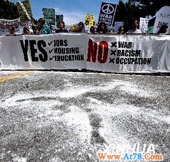 美国加州举行反战游行（6）(图)