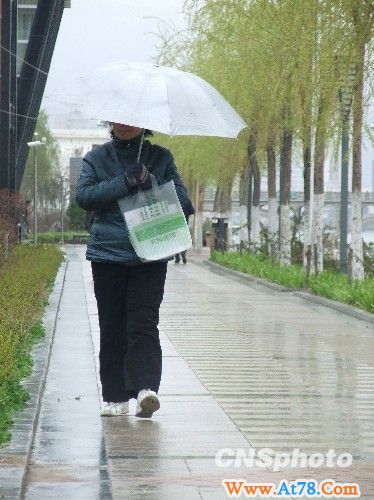 图：甘肃天水迎来首场春雨
