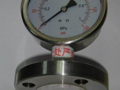 供应全不锈钢法兰式隔膜压力表