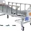 厂家直销病床，双摇床，带脚轮护栏双摇床