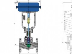 WJ641H波纹管气动切断阀尺寸结构