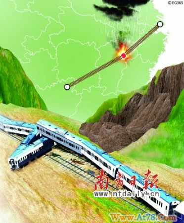 江西客车脱轨事故现场目击：一节车厢拧成麻花