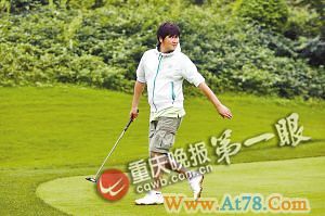 高尔夫慈善赛孙楠胖20斤王志文自言没压力(图)