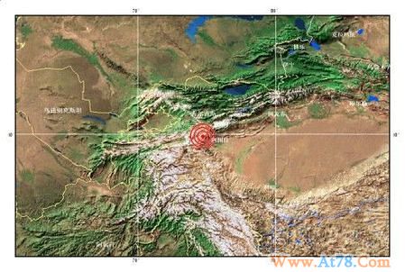 新疆乌恰县14时38分发生5.1级地震
