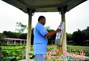 精神病男子创作抽象画 风格酷似毕加索(图)