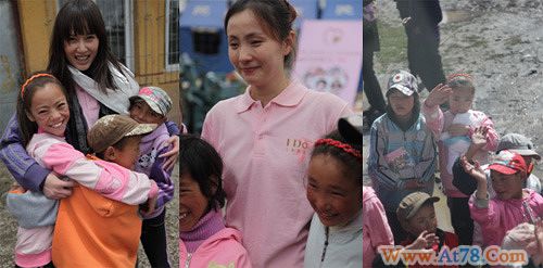 陶虹赵柯随儿童基金爱心同行再赴玉树(图)