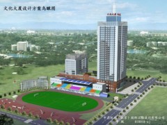 河北三河市燕郊文化大厦工艺塔工程完工