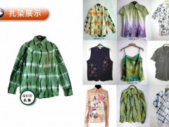 承接成衣染色，扎染，吊染，段染，牛仔水洗以及印花加工