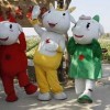 供应亚运会五羊吉祥物人偶服装,表演服装,舞台服装