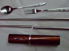 一枝花勺叉环保餐具三件套