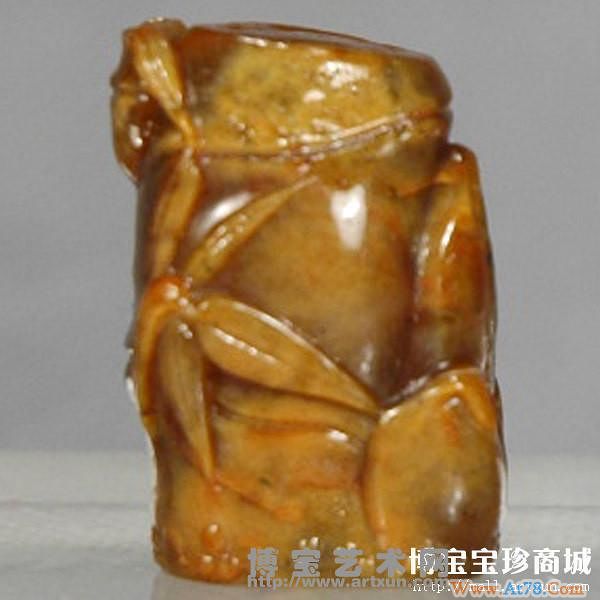 印章前景乐观 "望尘莫及"王者风范黄田石章(图)