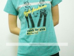 厂家直销长板纯棉短袖9元  男女短袖T恤 韩版时装