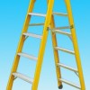 玻璃钢梯子 槽型伸缩式绝缘梯子