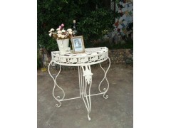 欧式白色铁艺花朵玄关家居摆设田园户外风格安溪藤铁之都