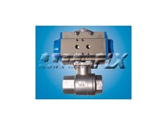 两通气动球阀 气动二片式丝口球阀 两片式丝口气动球阀