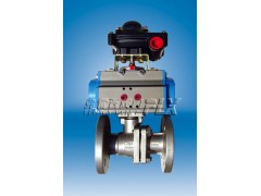 二片式气动法兰球阀 气动法兰球阀 气动不锈钢球阀