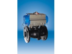 气动铸钢球阀二通气动球阀 二通锻钢气动球阀 气动法兰球阀