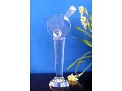 上海水晶奖杯批发、乒乓球俱乐部比赛奖杯、运动会奖杯制作