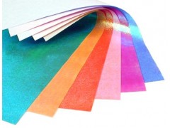 彩虹纸、彩虹压纹纸、彩虹膜包装纸