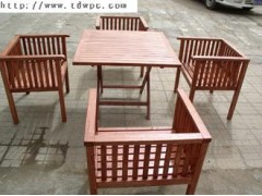 北京塑木休闲桌椅