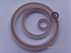 直销耐高低温腐蚀进口四氟弹簧泛塞封PTFE