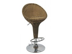 供应纯手工藤制仿藤PE酒吧椅