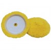 单面粘式羊毛球(100%纱)白黄,海绵抛光球