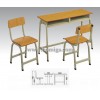 供应学生课桌椅，单人位课桌椅，钢木课桌椅厂家价格批发