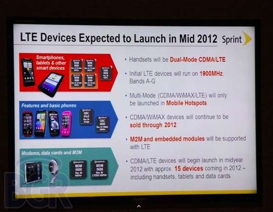 Sprint明年推多款LTE/CDMA双模智能手机等终端