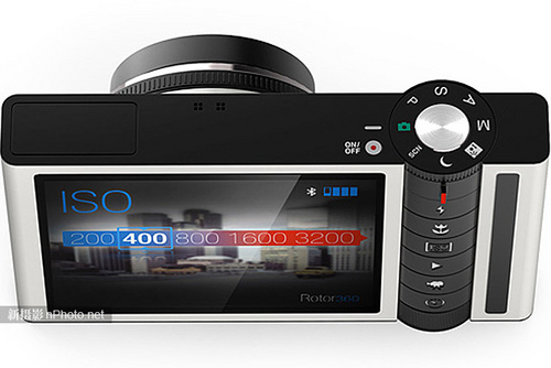 用拨轮控制的概念相机Rotor