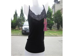 夏装新品2011女装莫代尔V领双面蕾丝吊带背心女打底吊带衫 夏装新品2011女装莫代尔V领双面蕾丝吊带背心女打底吊带衫