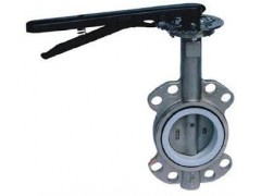 D371F四氟密封对夹蝶阀