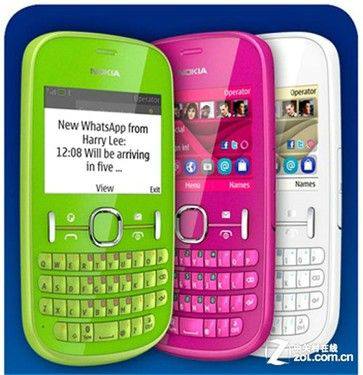 诺基亚发布S40平台手机Asha201