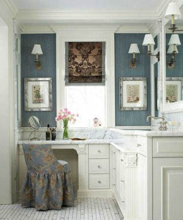 小资女人最爱的浴室梳妆台