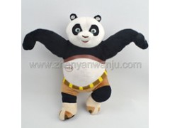 益智毛绒玩具功夫熊猫生产厂家