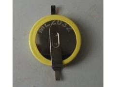 工控电池ML2032可充电电池3V充电带焊脚 工控电池ML2032可充电电池3V充电带焊脚