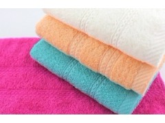 新款素色缎档毛巾