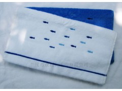 无捻绣鱼毛巾，无捻毛巾厂家直销