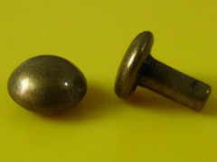 蘑菇钉，双面蘑菇撞钉，铜撞钉，铁撞钉，单面撞钉
