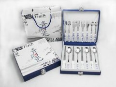 供应不锈钢餐具套装/青花陶瓷餐具套装/美可盛精品餐具礼品