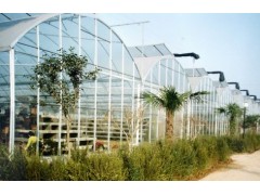 对称拱型连栋PC板温室