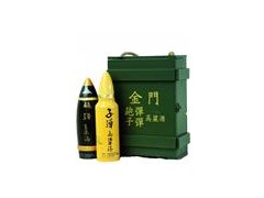 特价批发53度金门子炮弹木礼盒酒