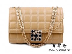 韩版菱格链条包