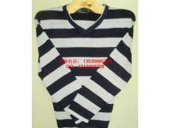 男装磨毛V领T恤批发佐丹奴纯棉T恤