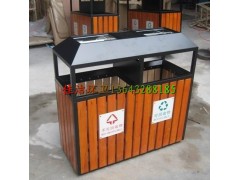 新型钢木垃圾箱