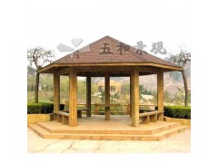 园林防腐木凉亭等各种园林设施景观