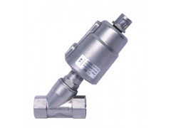 J614F-16P全不锈钢气动角座阀 J614F-16P全不锈钢气动角座阀